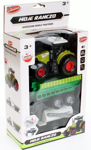 Traktor z akcesoriami zestaw Moje Ranczo MEGA CREATIVE 470608