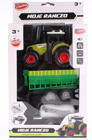 Traktor z akcesoriami zestaw Moje Ranczo MEGA CREATIVE 470608