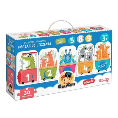 Układanka edukacyjna 30 elementów Pociąg CZU CZU 490753