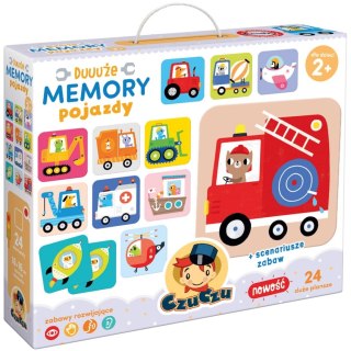 Układanka edukacyjna Memory Duuuże Pojazdy CZU CZU 490951