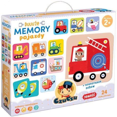 Układanka edukacyjna Memory Duuuże Pojazdy CZU CZU 490951