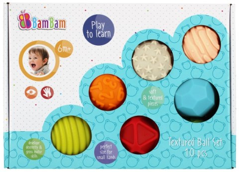 Zestaw Kul Sensorycznych 10 szt. BAM BAM 466868