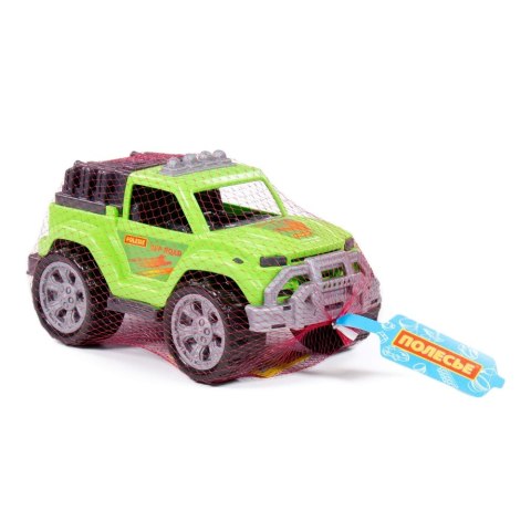 Auto Jeep 26X15X15 legionista zielone w siatce WADER POLESIE 87614 WADP