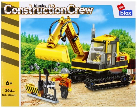 Klocki konstrukcyjne 264 elementów Auto Budowlane alleBLOX 478244