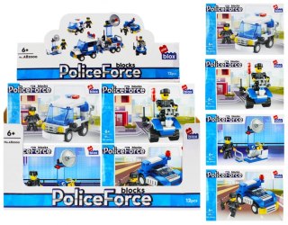 Klocki konstrukcyjne 63-64 elementy Policja alleBLOX 477373