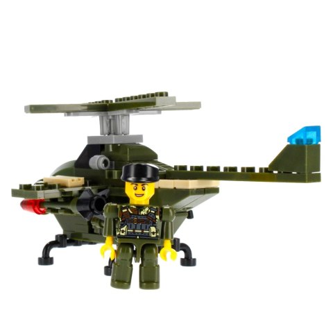 Klocki konstrukcyjne 96-104 elementy Militaria alleBLOX 478226