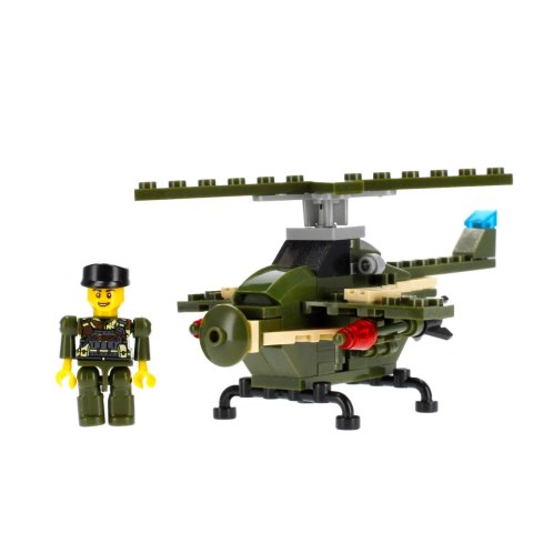Klocki konstrukcyjne 96-104 elementy Militaria alleBLOX 478226
