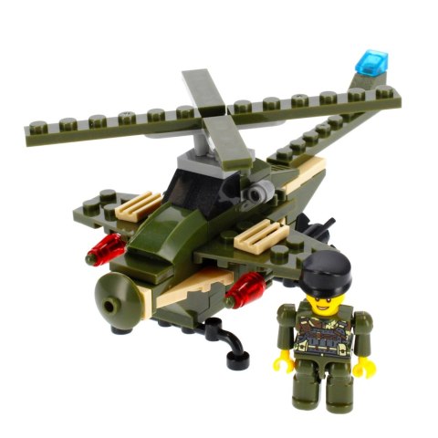 Klocki konstrukcyjne 96-104 elementy Militaria alleBLOX 478226
