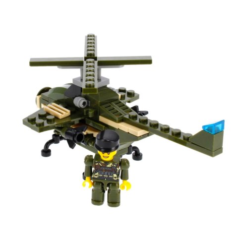 Klocki konstrukcyjne 96-104 elementy Militaria alleBLOX 478226