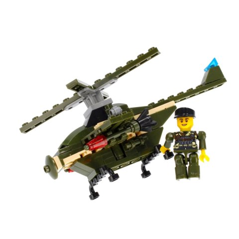 Klocki konstrukcyjne 96-104 elementy Militaria alleBLOX 478226