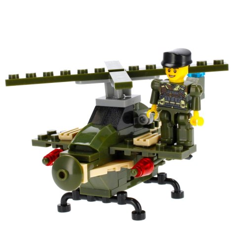 Klocki konstrukcyjne 96-104 elementy Militaria alleBLOX 478226