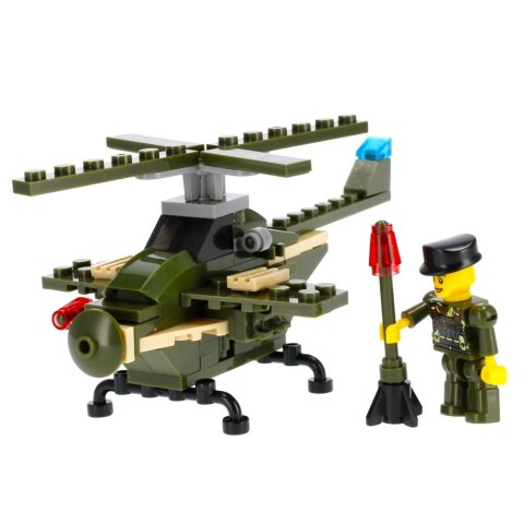 Klocki konstrukcyjne 96-104 elementy Militaria alleBLOX 478226