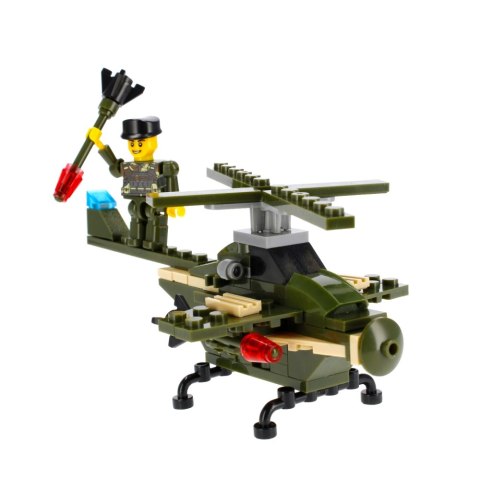 Klocki konstrukcyjne 96-104 elementy Militaria alleBLOX 478226