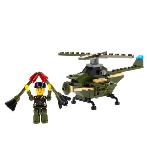 Klocki konstrukcyjne 96-104 elementy Militaria alleBLOX 478226