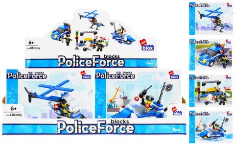 Klocki konstrukcyjne 96-104 elementy Policja alleBLOX 478225