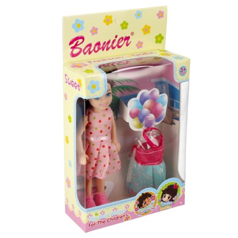 Lalka 15 cm z akcesoriami w ubranku MEGA CREATIVE 471573