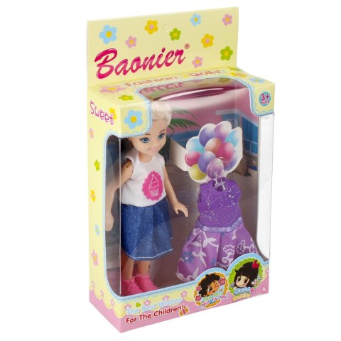 Lalka 15 cm z akcesoriami w ubranku MEGA CREATIVE 471573