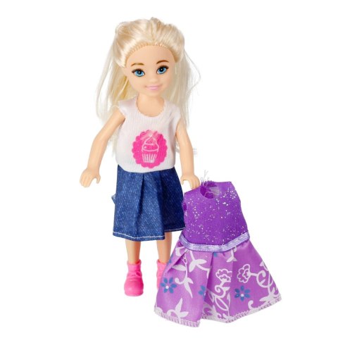 Lalka 15 cm z akcesoriami w ubranku MEGA CREATIVE 471573