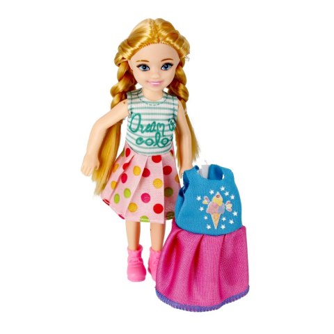 Lalka 15 cm z akcesoriami w ubranku MEGA CREATIVE 471573