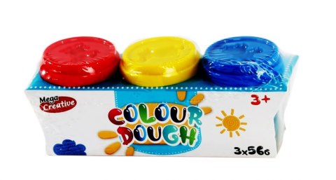 Masa plastyczna 3 kolory tuba MEGA CREATIVE 471253