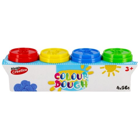 Masa plastyczna 4 kolory tuba MEGA CREATIVE 471254