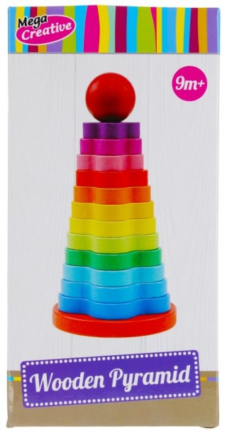 Piramidka drewniana Wooden MEGA CREATIVE 474355