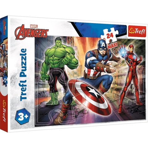 Puzzle 24 elementy Maxi W świecie Avengersów TREFL 14321