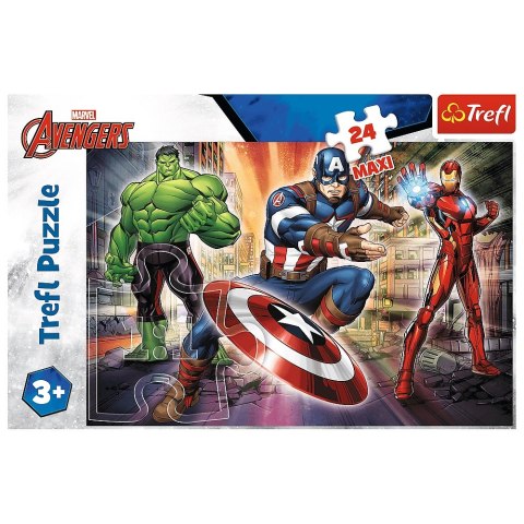 Puzzle 24 elementy Maxi W świecie Avengersów TREFL 14321