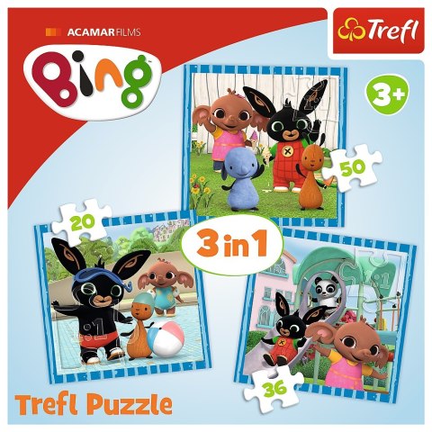 Puzzle 3W1 Zabawy z przyjaciółmi TREFL 34851 TR