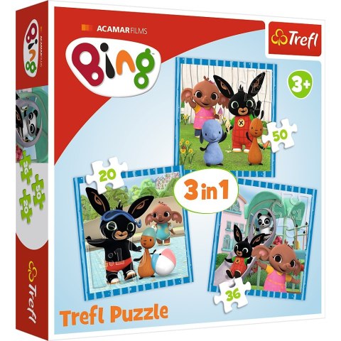 Puzzle 3W1 Zabawy z przyjaciółmi TREFL 34851 TR