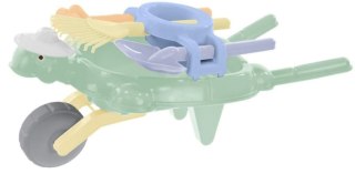 Taczka żółw zestaw ogrodnika pastel 63x33x24 3TOYSM 5371A 3TOY