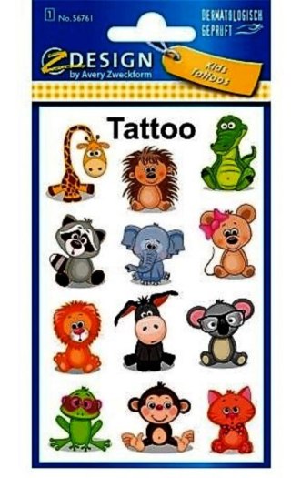 Tatuaż 120X75 Zwierzęta ZF TATOO B/C ZWECKFORM 56761