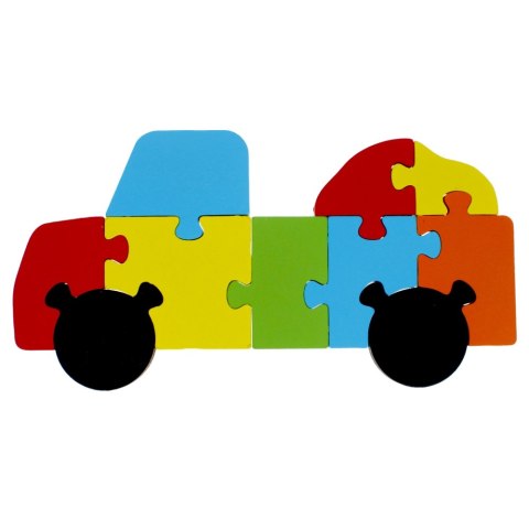 Układanka drewniana Auto 10 elementów MEGA CREATIVE 474356