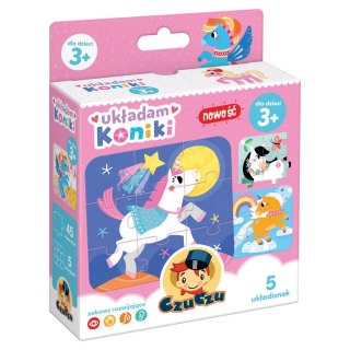 Układanka edukacyjna Koniki 5X9el. PUD CZUCZU 491170