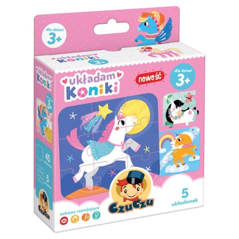 Układanka edukacyjna Koniki 5X9el. PUD CZUCZU 491170