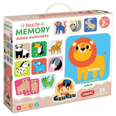 Układanka edukacyjna Memory Duuuże zwierzęta CZUCZU PUD 491286
