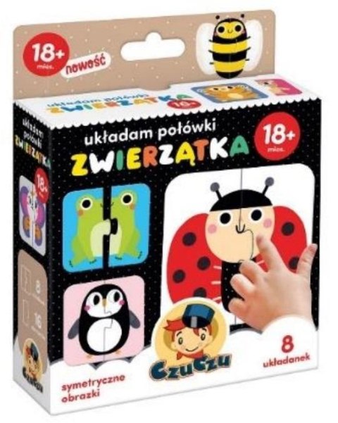 Układanka edukacyjna Zwierzątka 8X2el. PUD CZUCZU 491194