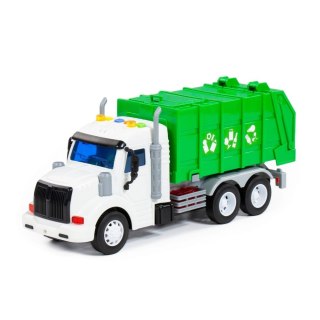 Auto ciężarowe Śmieciarka B/O 34x12x19 zielona XPL POLESIE 86495 WADP