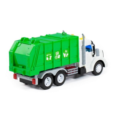 Auto ciężarowe Śmieciarka B/O 34x12x19 zielona XPL POLESIE 86495 WADP