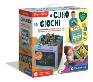Clementoni Gra edukacyjna Sześcian Literki Liczby Zwierzęta Eko 50695
