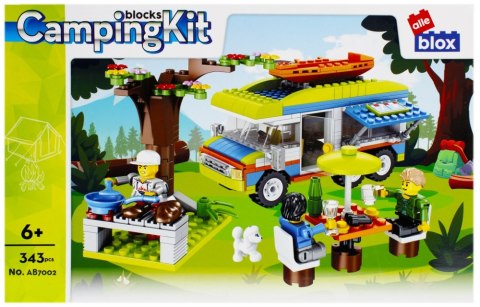 Klocki konstrukcyjne 343 elementy Kamping alleBLOX 478256