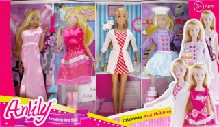 Lalka 29cm z akcesoriami Ubranka MEGA CREATIVE 482097