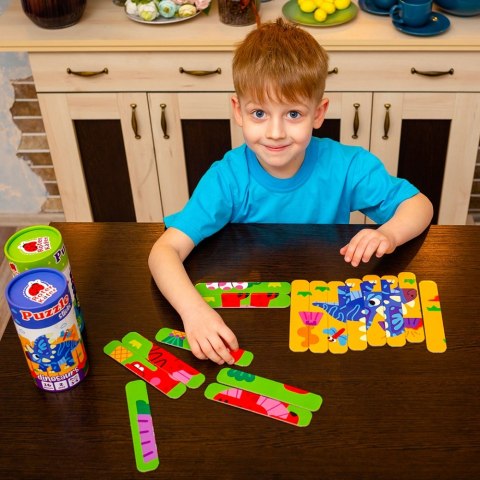 PUZZLE STICKS 16EL DINOZAURY TUB KART 1/8