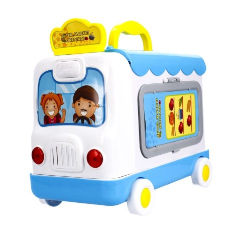 Supermarket z akcesoriami w walizce 2w1 Autobus MEGA CREATIVE 481629