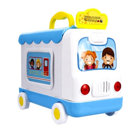 Supermarket z akcesoriami w walizce 2w1 Autobus MEGA CREATIVE 481629