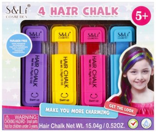 Zestaw fryzjerski do kolorowania włosów 4markery kolorowe MEGA CREATIVE 482031