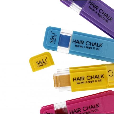 Zestaw fryzjerski do kolorowania włosów 4markery kolorowe MEGA CREATIVE 482031