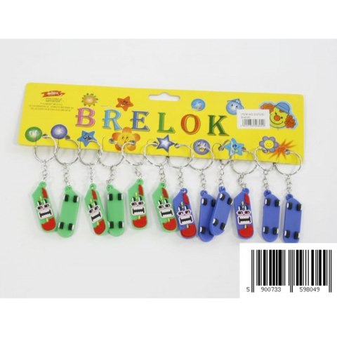 Brelok mix kolorów op.12 szt. MIDEX 0972K