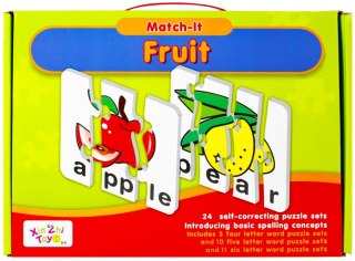 Gra edukacyjna Puzzle Owocki MEGA CREATIVE 482566