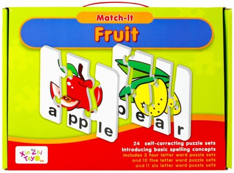Gra edukacyjna Puzzle Owocki MEGA CREATIVE 482566